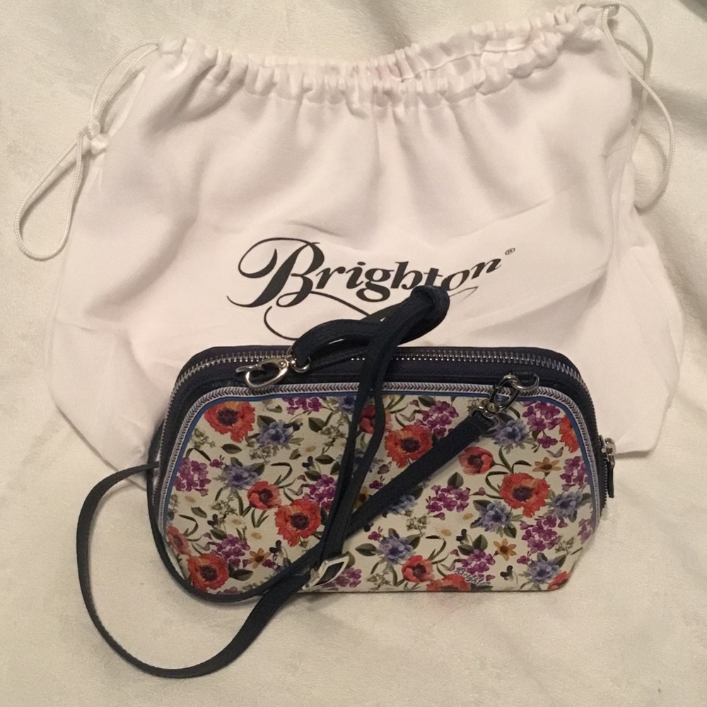 Brighton Floral Crossbody Bag - Red, Purple, Blue
